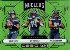 2024 Panini Obsidian #22 DK Metcalf / Geno Smith / Tyler Lockett Nucleus /5