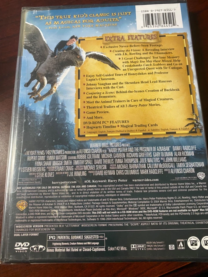 Harry Potter and the Prisoner of Azkaban (2 Disc Wide Screen Edition) - New - Image 2 of 2