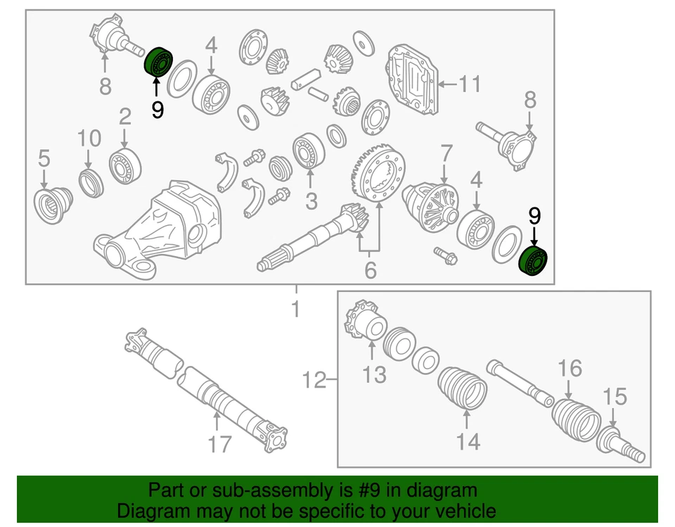 Sello de eje de transmisión genuino Nissan se adapta a muchos ver tabla Foto 2 de 2