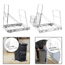Pull Out Trash Can Under Cabinet Sturdy Kitchen Under Sink Trash Can Kit