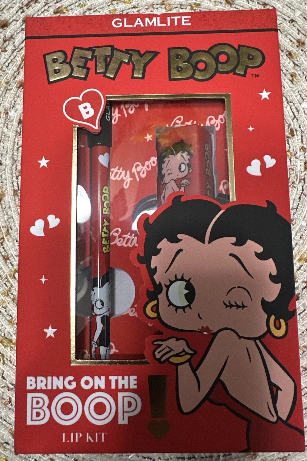 Glamlite x Betty Boop Lip Kit " BRING ON THE BOOP" New in Box