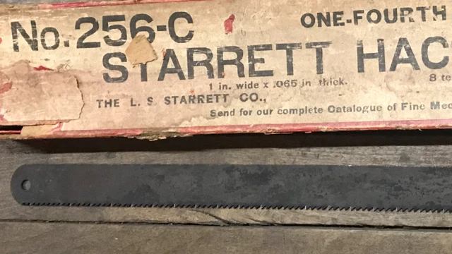 SIERRAS PICADORAS STARRETT 256-C EN STOCK ¡DE COLECCIÓN!! Foto 3 de 3