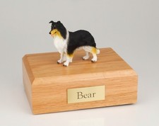 Collie Pet Funeral Cremation Urn Available in 3 Different Colors  4 Sizes