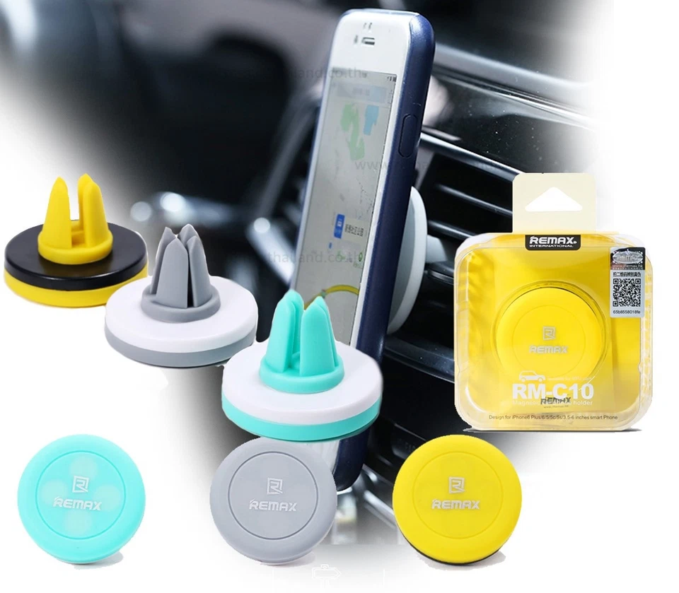 X3 Universal Cars Vehicle Mount Mobile Cell Phone Air Con AC Vent Magnet Holders - Image 3 of 4