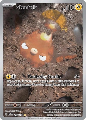 galarian stunfisk pokemon card value galarian stunfisk pokemon card Pokemon Darkness Ablaze Ultra Rare Galarian Stunfisk V #184