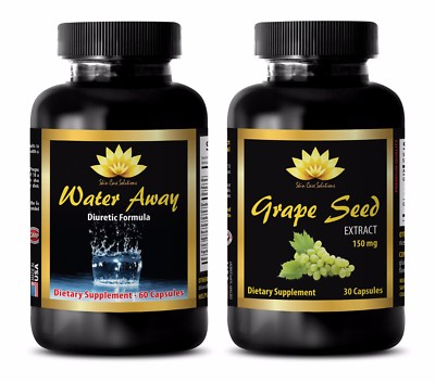 #ad #ad Metabolism advantage WATER AWAY – GRAPE SEED EXTRACT COMBO cranberry supplem $34.27