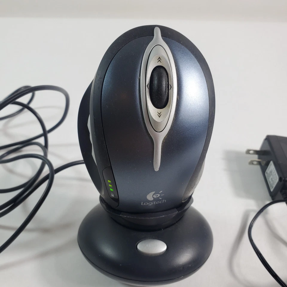 Logitech MX1000 Wireless Laser Cordless Mouse Charging Dock AC Adapter - Image 3 of 4