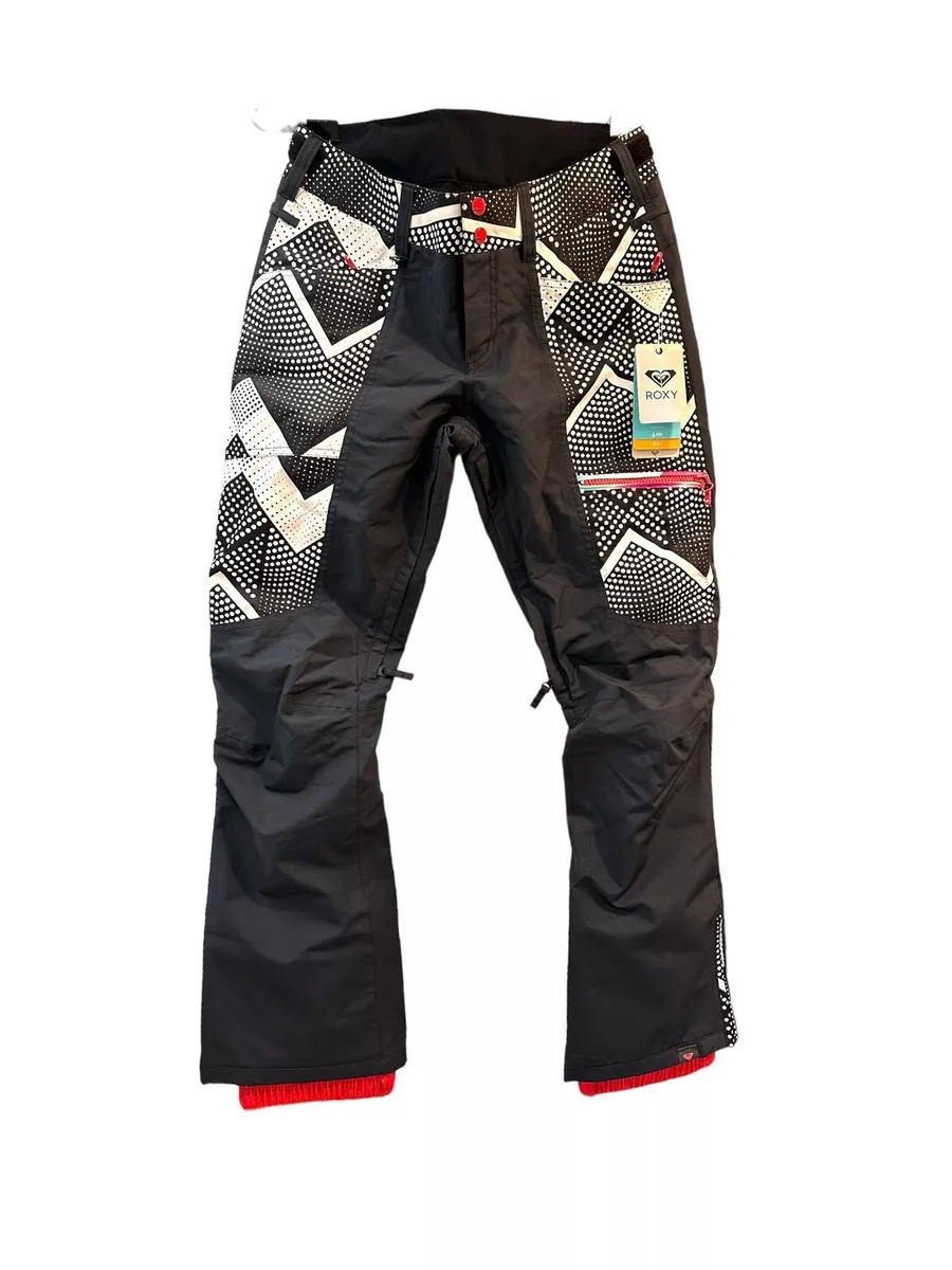 NWT Roxy Dryflight 15k Snowboard Ski Pants Snow Optic Dot Medium