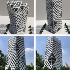 N Scale Skyscraper Model City High Rise Offic...