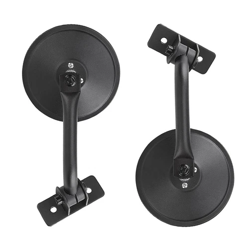 Anti-shake Round Side View Mirror Fit For Wrangler JK JKU TJ 1997-2018