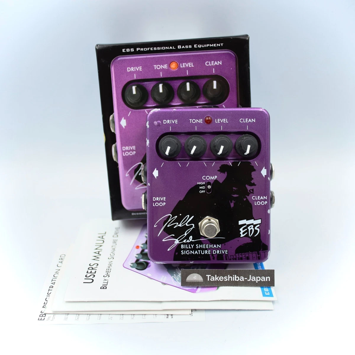 EBS Billy Sheehan Signature Drive With Original Box Guitar Effect Pedal