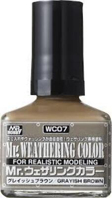 Mr. Hobby Mr Weathering Color Filter Liquid WC07 Grayish Brown