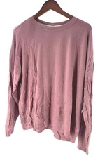 Peace Love World Brushed French Terry Pullover Wistful Mauve