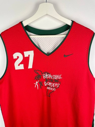 Nike Jersey 27 Basketball Vintage Without Borders Red size XL - Picture 3 of 7