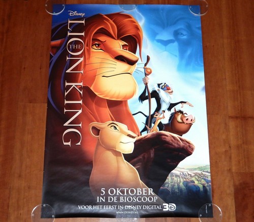 ORIGINAL MOVIE POSTER LION KING 1994 DUTCH ADVANCE ONE SHEET REISSUE