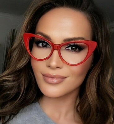 Women Cat Eye Pinup NIKITA Vintage Style Fashion Eyeglasses Big Sexy Frames  1377