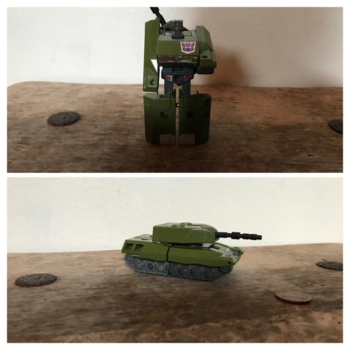 Brawl Bruticus Vintage G1 Transformers Leopard 1 Tank Action Figure Transforms!