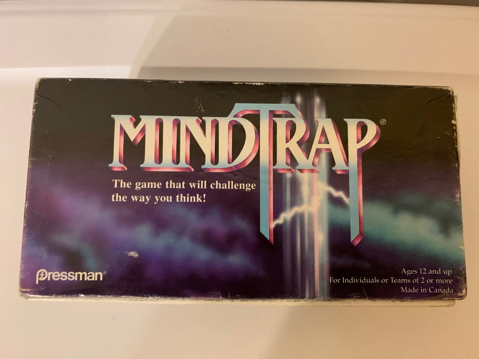 Pressman 1996 Mindtrap Challenge Your Brain Game Cards Only - Image 4 of 4