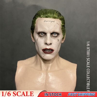 1/6 Jared Leto Joker Male Man Head Sculpt Fit 12'' DIY Hot Toys Hero Model Figure