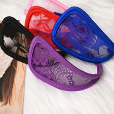 Pack Of 5 Sexy Womens C string Panties Lace Sheer Thong Brief Underwear Intimate