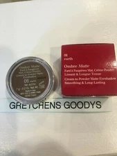 Clarins Ombre Matte Cream to Powder Eyeshadow #06 Earth Full Size NIB