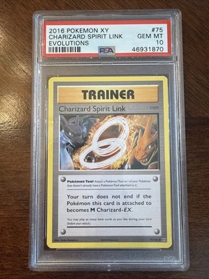 pokemon spirit link card list Pokemon Charizard Spirit Link 75/108 (LOT OF 2) XY Evolutions, TCG NM –  CardboardandCoins.com
