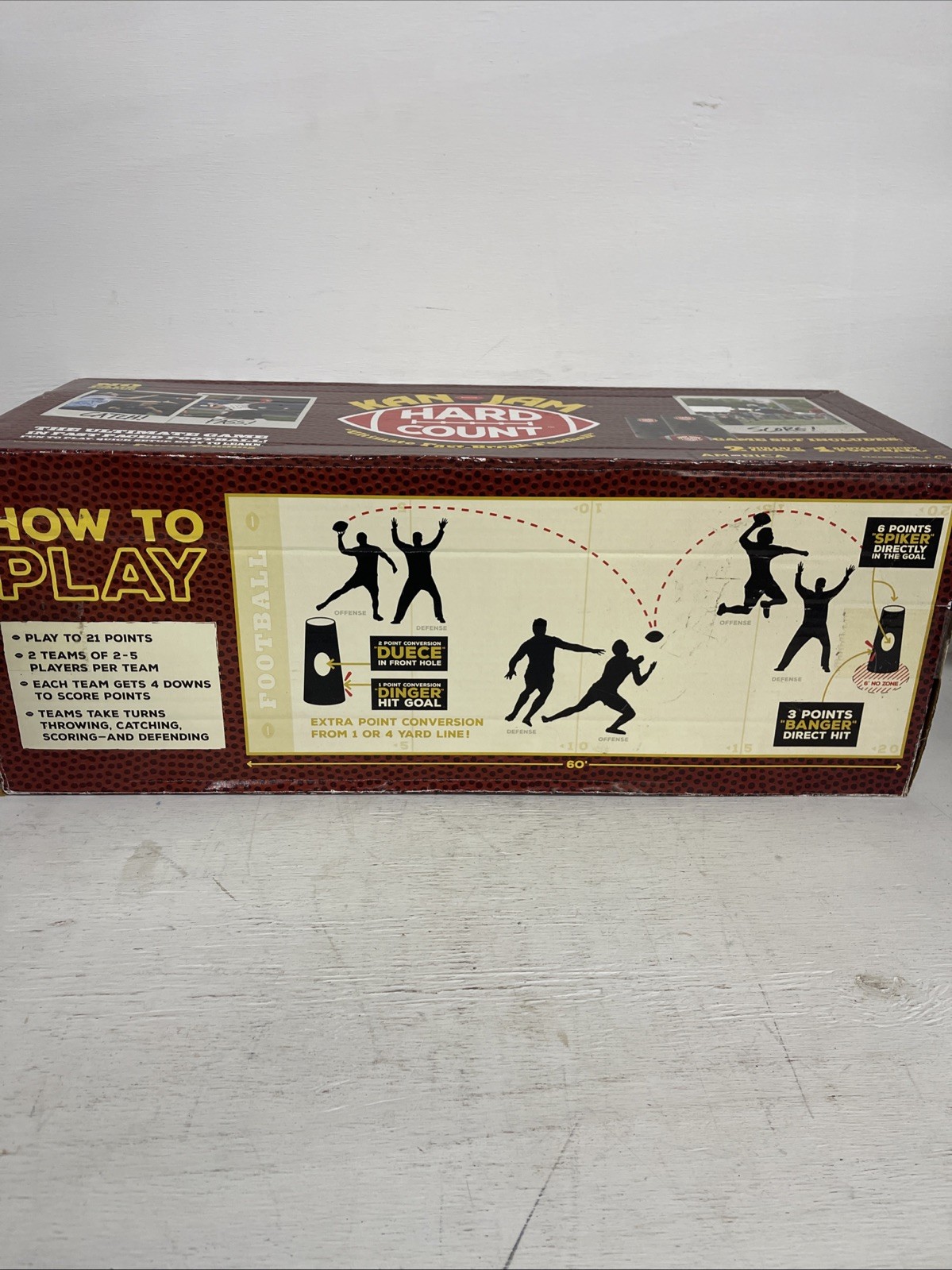 Kan Jam Hard Count Football Game With 2 Goals (Brand New)