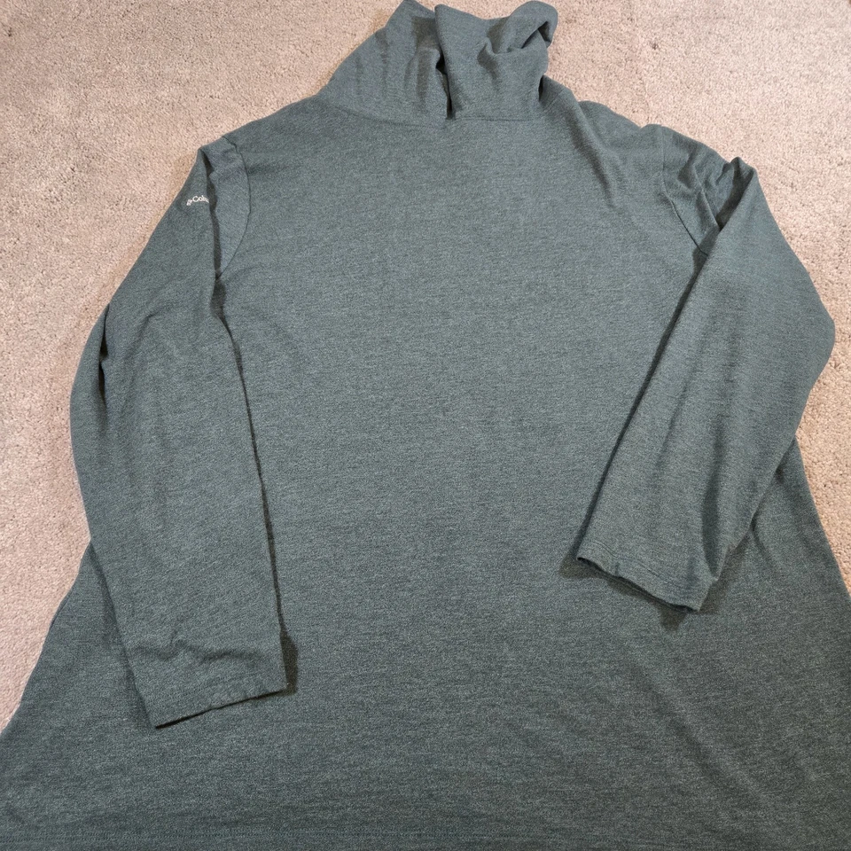 Columbia Men's Long Sleeve Turtleneck Gray Shirt Size 3XL - Image 4 of 4