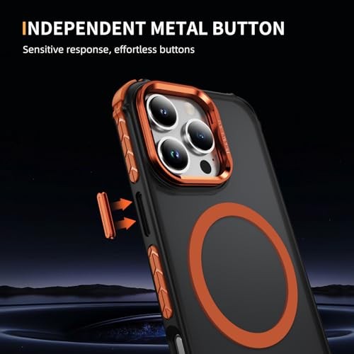 Magnetic for iPhone 16 Pro Max Case with iPhone 16 Pro Max Case 6.9 inch Orange - Bild 5 von 7