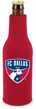 FC Dallas Zipper Bottle Neoprene Beverage Insulator Holder Cooler MLS Soccer