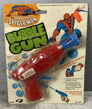 Vintage Gordy International Spider Man Bubble Gun New Old Stock 1978 READ