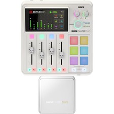 Rode RodeCaster Duo Streaming Mixer with Cover - White