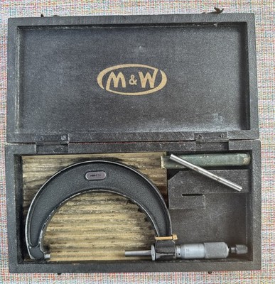 Moore & Wright Metric Vernier Gauge Micrometer 966m 75-100mm Has Set Gauge