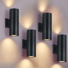 DUJAHMLAND Outdoor Wall Sconces, Exterior Lights Up and Down Source, Aluminum