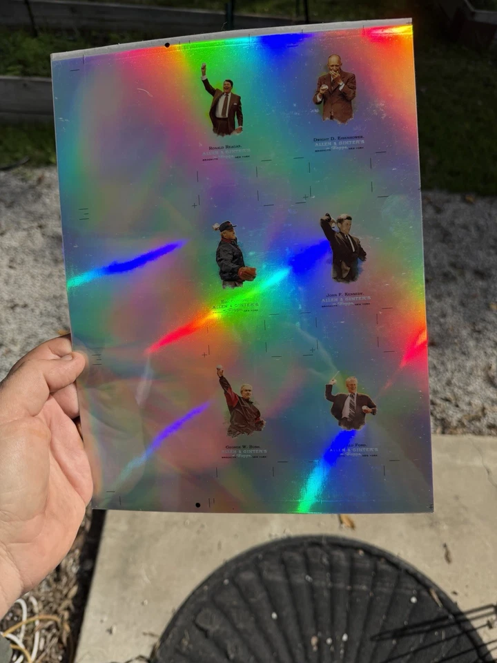 RARE 2007 ETOPPS UNCUT SHEET TOPPS VAULT COA PRESIDENTS 1-6 JFK REAGAN - Image 4 of 4