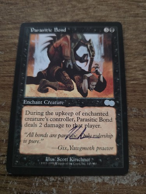 #ad Parasitic Bond Artist Proof Signed Scott Kirschner Magic The Gathering $22.00