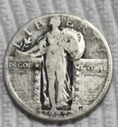 1927 P Standing Liberty Quarter ($.25). Estimated Good 4. A0968.