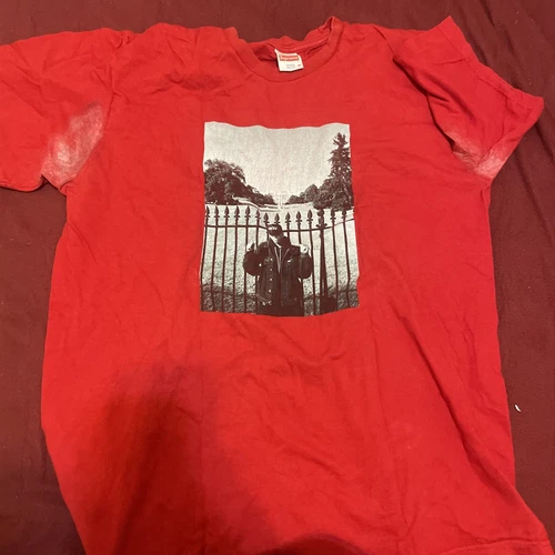 Tee shirt Supreme UNDERCOVER Public Enemy Maison Blanche en ROUGE SS18 taille M