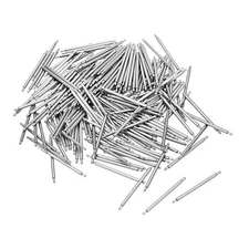 200 pcs 22mm Watch Band Pin 1.3mm Dia Steel Single Flanged End Spring Bar Pins