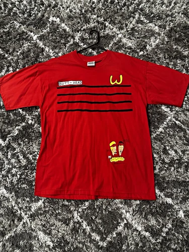 Beavis and Butt-Head Butt-Head Red Graphic XL 1990s vintage concert t-shirt, vintage, size XL, single stitch, B+ condition