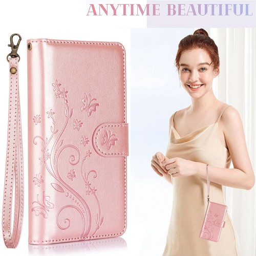 Magnetic Leather Zipper Wallet Flip Cover For iPhone 16 Pro Max 15 14 13 12 Case - Picture 59 of 61