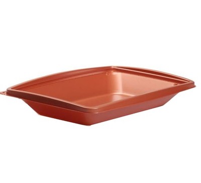 Direct Pack 10 in x7 in Polypropylene Rectangular Copper Base