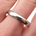 E.B. Harvey & Co. 925 Sterling Silver Vintage Classic Wedding Band Ring Size 12