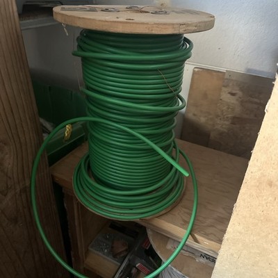 50' FEET EA THHN THWN-2 6AWG GAUGE GREEN COPPER BUILDING WIRE Vinilat Nylon RoHS