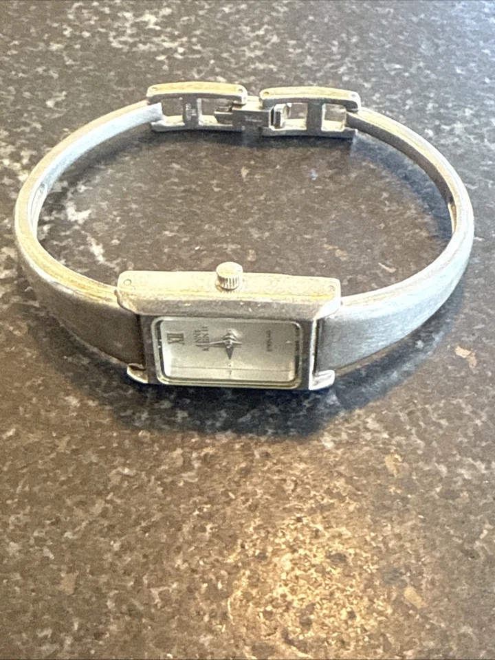 Ladys sterling silver ANNE KLEIN quartz watch bracelet - Image 2 of 4