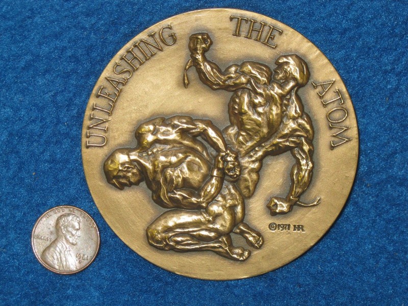 Society of Medalists SOM #83 "Unleashing the Atom" by Hal Reed  May 1971