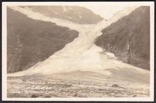 Angel Glacier, Jasper Nat. Park, Alberta Canada RPPC Real Photo Postcard