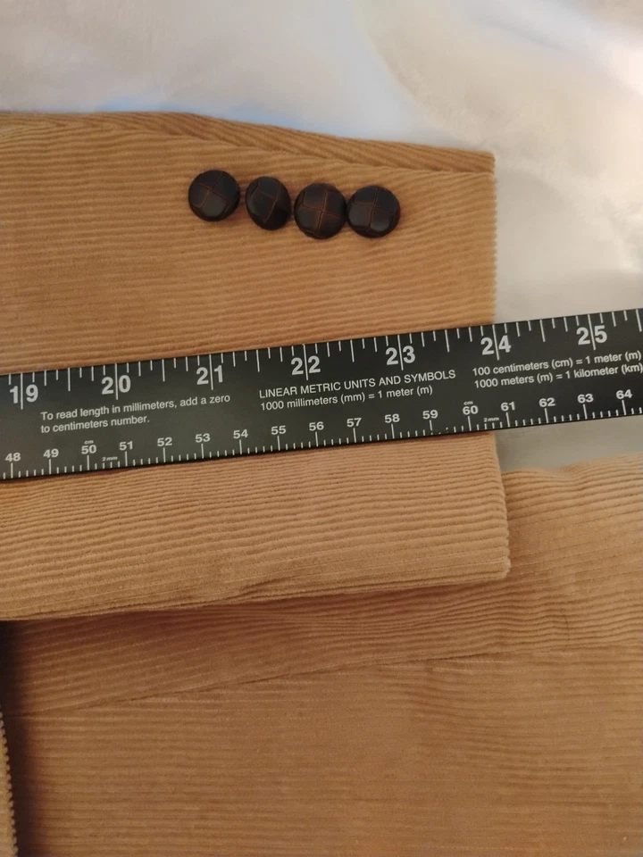 Dockers вельветовый блейзер Sport пальто мужской 40с коричневый две кнопки 100% хлопок ретро - Изображение 4 из 4