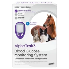 AlphaTrak 3 8 Piece Pet Blood Glucose Monitoring Kit for Diabetic Cats Dogs a...