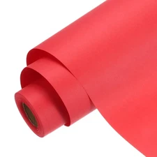 Kraft Wrapping Paper Roll - 12 x 472 Inch / Red / 1 Roll